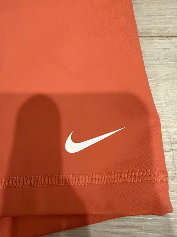 Orange Nike Pro Shorts - Image 3
