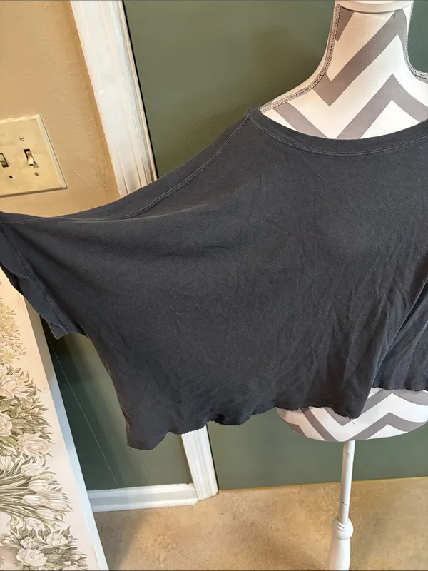 Women's Black Boxy Short-Sleeve Tee - Unbranded - Image 2