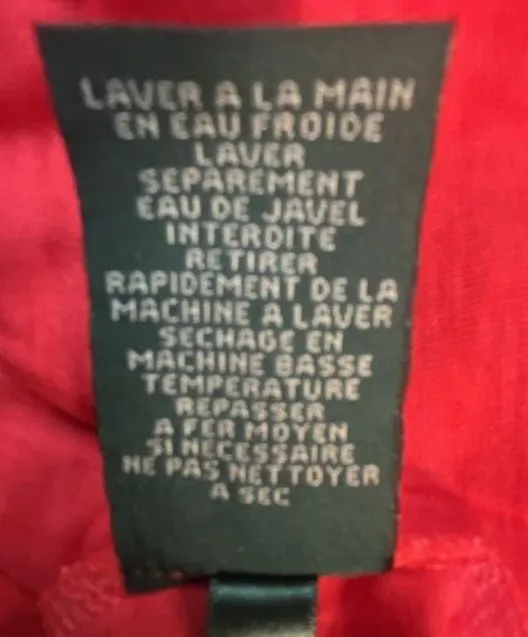 Lauren Jeans Co. Ralph Lauren Women's Red Henley Shirt with Crochet Shoulder Det - Image 10