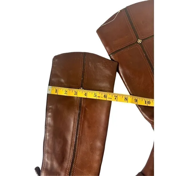 Tory Burch Juliet equestrian brown leather knee boots size 5m - Image 10