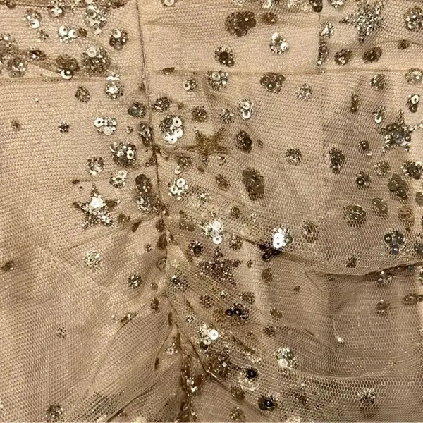 Endless Rose Sequins Mini Gold Nude Mini Dress(Size XS) - Image 8