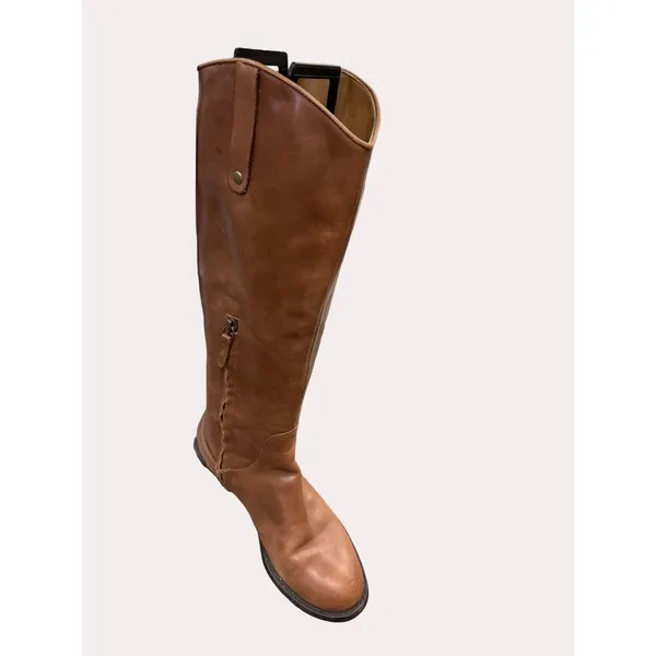 Halogen Ken Brown women’s brown leather knee boots equestrian size 5.5 SKU 6169 - Image 11