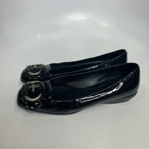Cole Haan black flats patent leather size 7.5‎ - Image 2