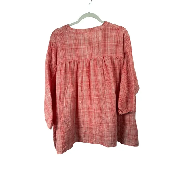 Roller‎ Rabbit Orange Embroidered 100% Cotton Tassel Blouse Preppy Womens Medium - Image 8