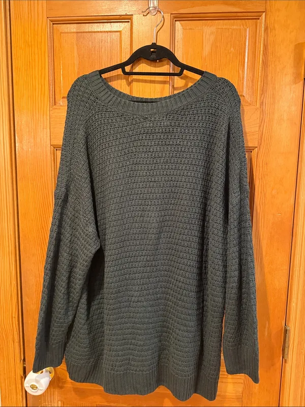 NWT Old Navy dark green tunic length sweater size xxl. - Image 7