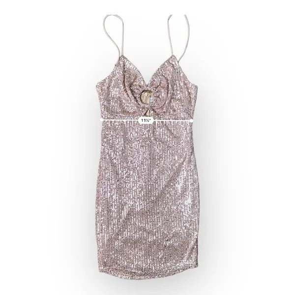Revolve Saints + Secrets Rose Gold Sequined‎ Mini Dress Size S - Image 7