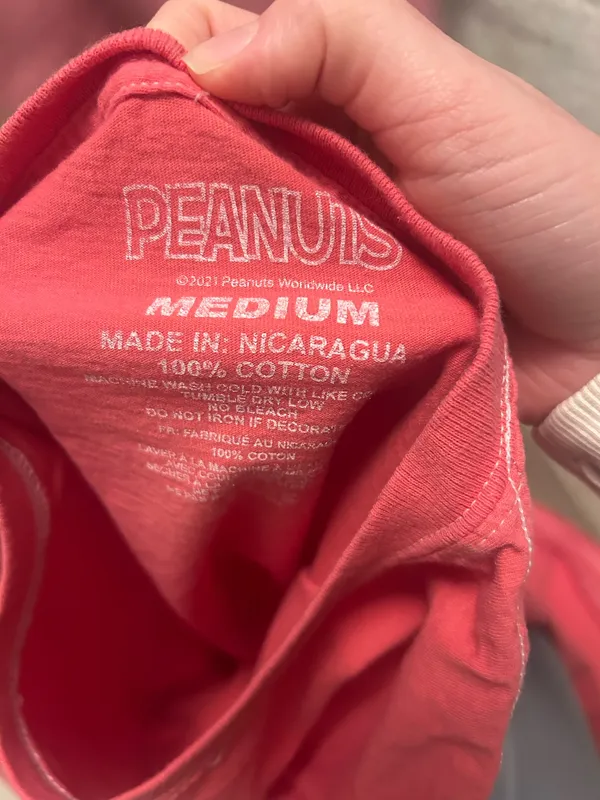 Comfort Colors Peanuts Red TShirt - Image 3