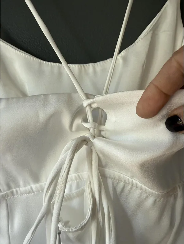 Hello Molly Elegant White Spaghetti Strap Maxi Dress - Image 6