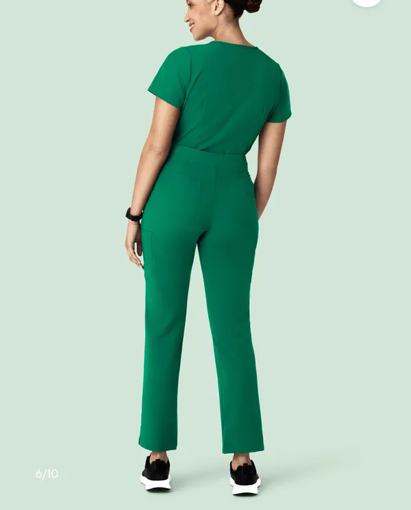 Mandala Scrub Pants Hunter Green Size L - Image 3
