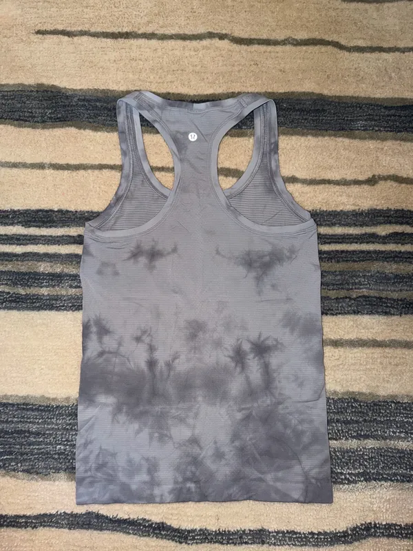 Grey Tie-Dye Lululemon Tank Top - Image 2
