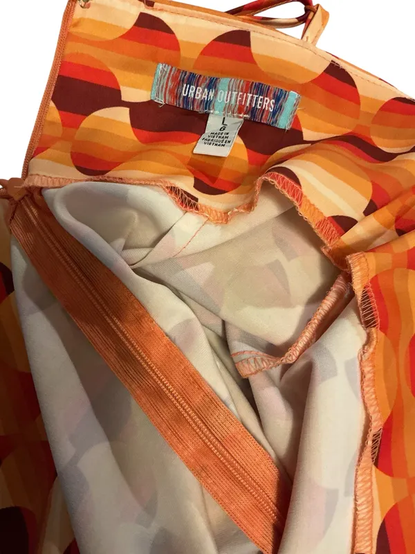 Urban Outfitters Retro Geometric Cowl Neck Mini Dress - Image 3