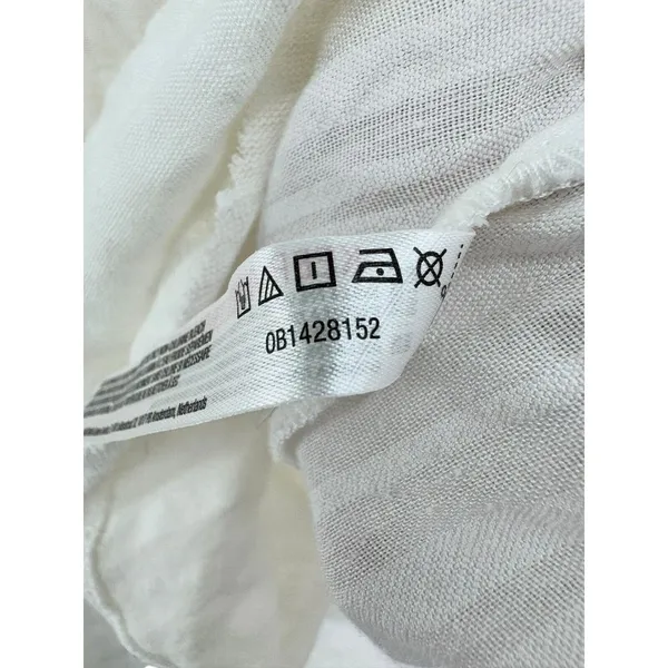 Out From Under Peyton Linen Popover Top White Size XS‎ Oversized Hooded Lounge - Image 7