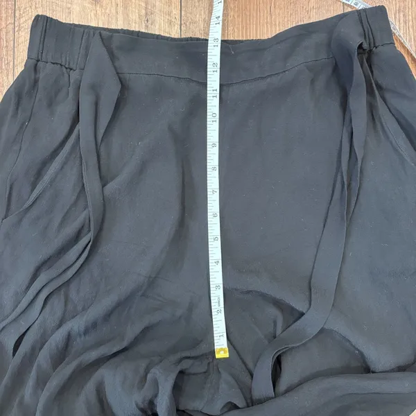 Aritzia Wilfred Sz Large The Faun Ankle Pant High-Waisted Wide-Leg Black Pants - Image 10