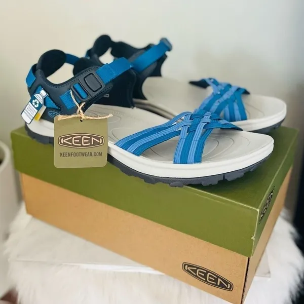 KEEN Terradora II Strappy Open Toe Sandal, Comfort Hiking‎ Blue, Size 11, NWT - Image 2