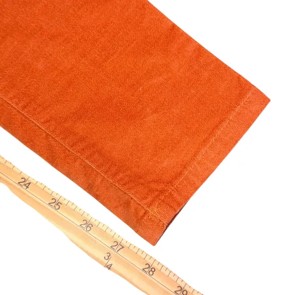 Forever 21 Burnt Orange High Rise Corduroy Pants Size‎ XS Retro BOHO Skinny - Image 8