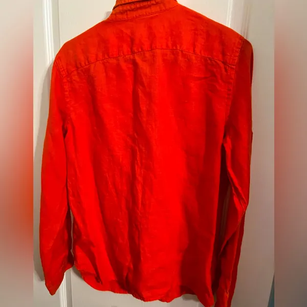 Ralph Lauren Vibrant Orange Button Down Shirt - Image 2