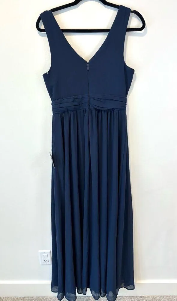 Lulus Thoughts of Hue Surplice Sleeveless Navy Blue Maxi Dress Bridesmaid Formal - Image 8