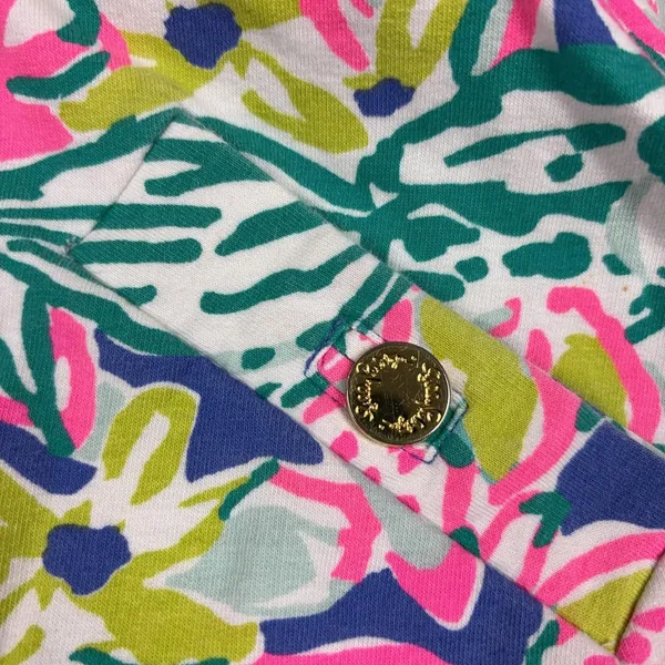 Lilly Pulitzer Skort Womens Small Blue Floral Short Lined Pockets Elastic Waist - Image 2