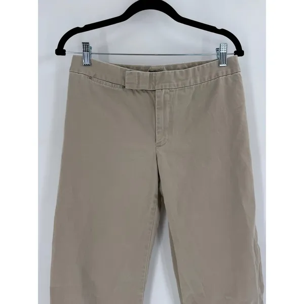 J.‎ Crew Chino Pants Womens Size 10 Tan Khaki Straight Leg Preppy Classic Style - Image 5