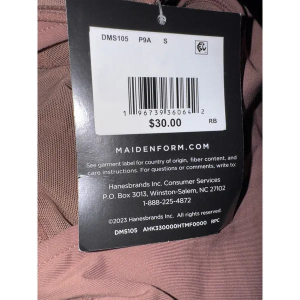 Brand New Maidenform Women's Small Light Brown Seamless Smoothing Cropped Cami - Image 4