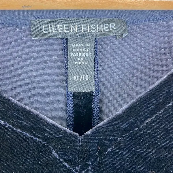 Eileen Fisher women’s v-neck drapey silk blend dolman long sleeve top size XL - Image 2