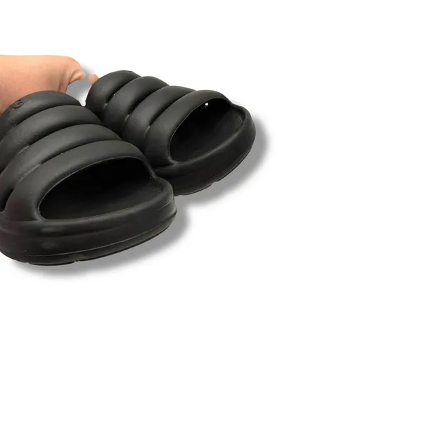 UGG‎ Sport Yeah Slide Sandals 6.5/7 Black Foam Detachable Strap Casual - Image 4