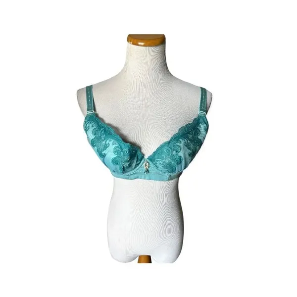 NWT Womens Fineying Lace Full Coverage Lace Embellished Bra - Sz 36C - Image 3