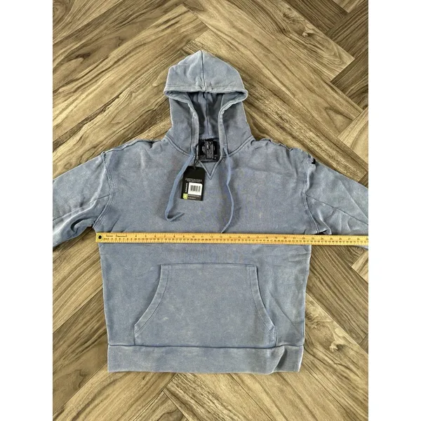 ALPHALETE Women’s Terry Oversized Hoodie - Celestial Blue ,Size Medium - Image 3