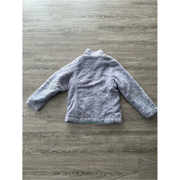 The North Face Fleece Sherpa Puffer Jacket Gray Aqua Women’s XS Reversible Osito - Image 7