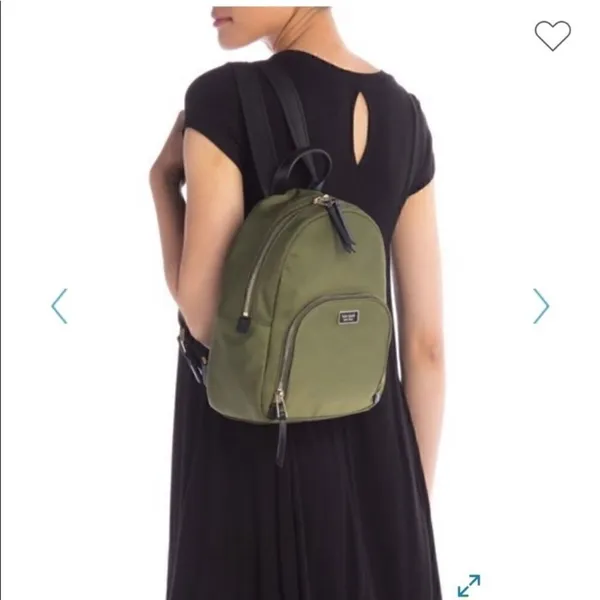 Kate Spade‎ New York Dawn sapling green nylon medium size backpack - Image 3