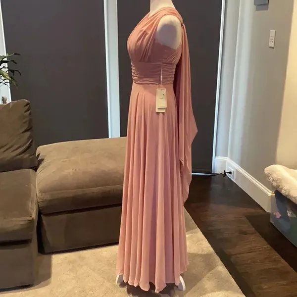 Women’s Pink Full Length Strapless Prom Party Dress S NWT **READ DESCRIPTION - Image 3