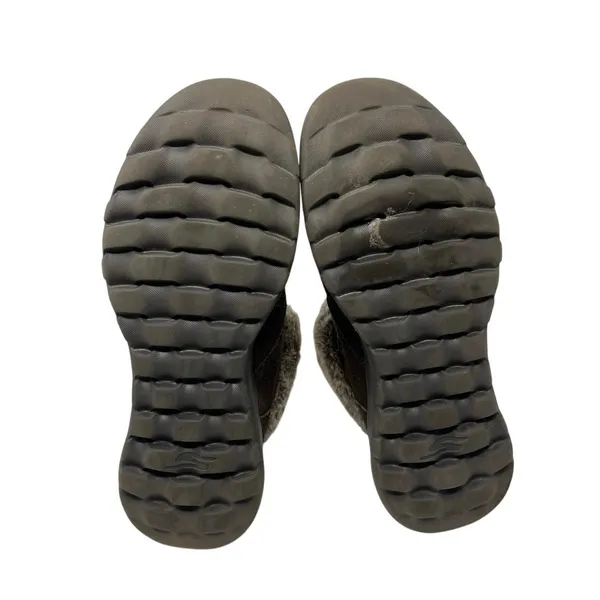 Skechers Slip On On-the-Go Joy Water Repellent Suede Boots with Faux Fur Trim 10 - Image 5