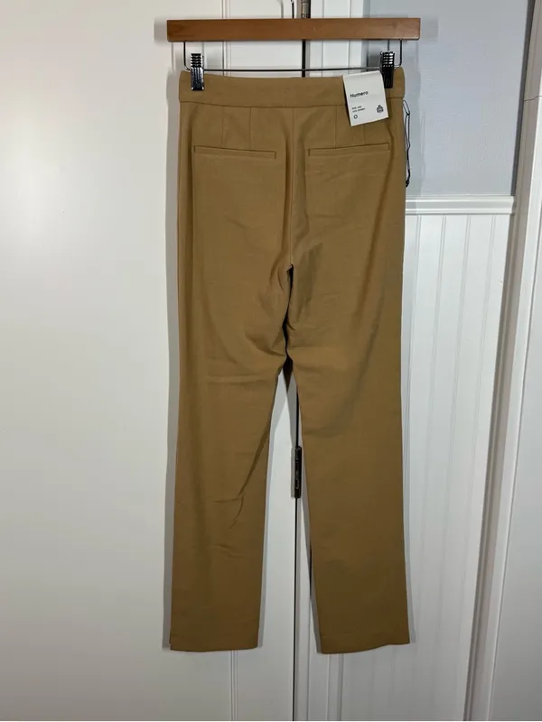Babaton Numero Pants Size 0 Tan Side Slit Ankle‎ Vent Mid Rise Slim Fit Twill - Image 3