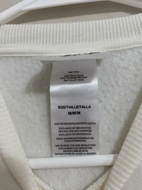 Big Sur Oversized Sweatshirt White Size M - Image 3