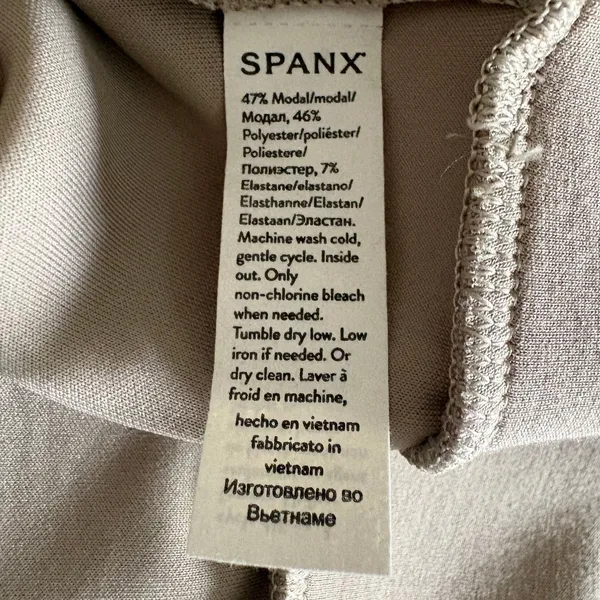 Spanx Sweatshirt AirEssentials XL Smoke Tan Crewneck Boxy Pullover - Image 7