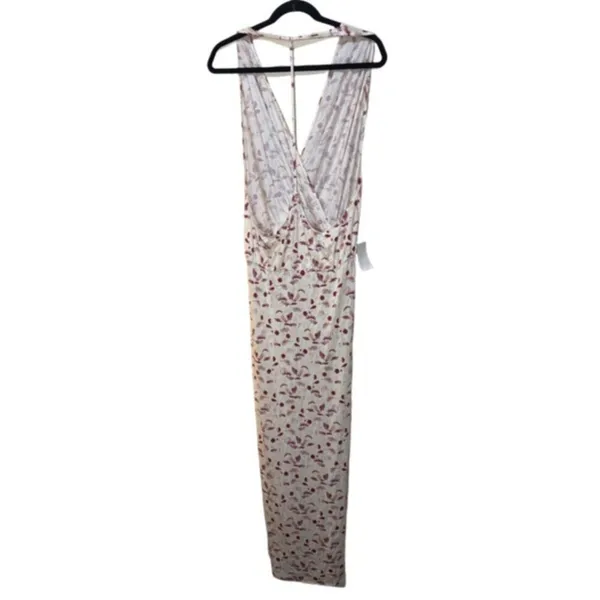 Free People Daria Graphic Maxi Dress in Ivory Combo Size L - Image 7