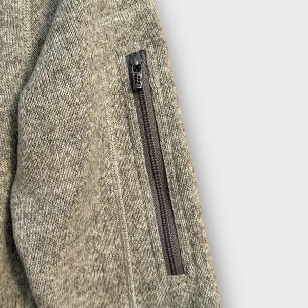 Better Sweater Marked Grey Mock Neck Quarter Zip-Up - Image 3