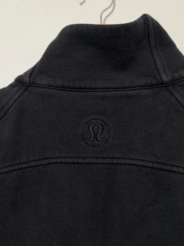 Lululemon Scuba Oversized Half Zip Size XS/S Black Sweater - Image 8