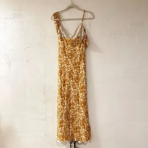 Reformation Reya Dress in Goldfinch Size 6 - Image 3