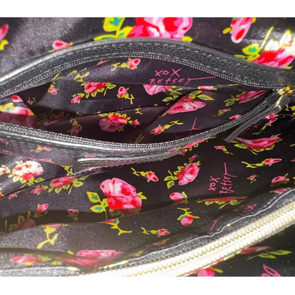 BETSEY JOHNSON Curtsy Stripe Structured Satchel BM19315 New with Tag MSRP $118 - Image 12