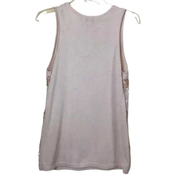 Banana Republic Sequined Deep Scoop Neck Sleeveless Sweater Size Small - Image 4