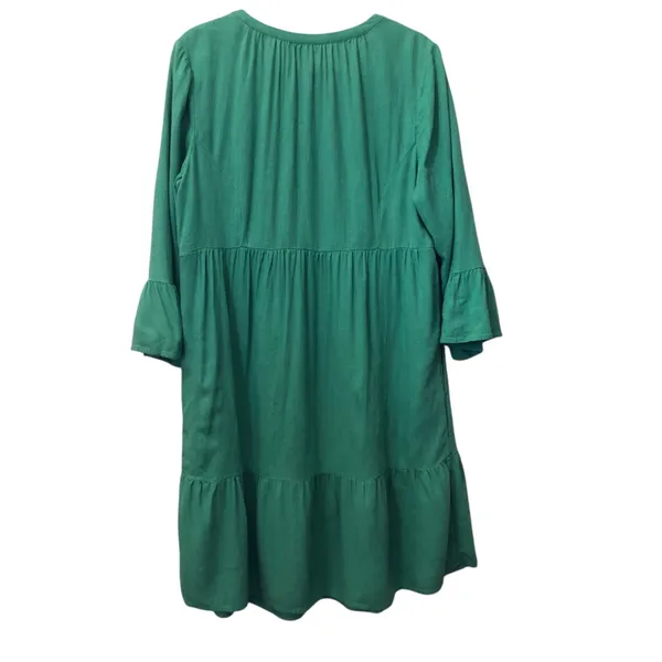 J. Jill Jardin Fern Green Linen Mixed Quarter Women Dress Size Médium NWOT - Image 7