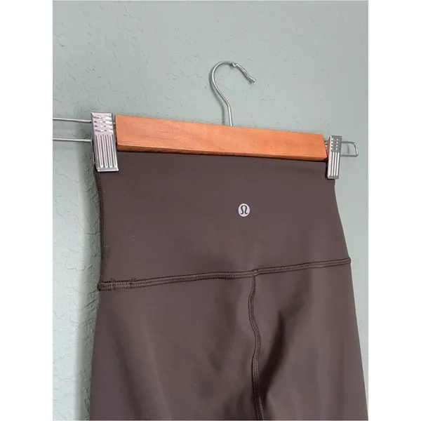 Lululemon Wunder Train Cropped Legging Size 2 Olive Green - Image 5