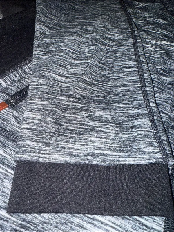 Tangerine Company women’s Gray Heather Full-Zip Jacket with Pink Accent - Image 2