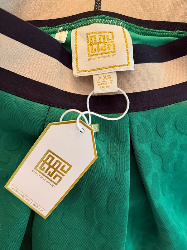 Emily McCarthy Green Mini Athletic Skort/Skirt NWT - Image 2