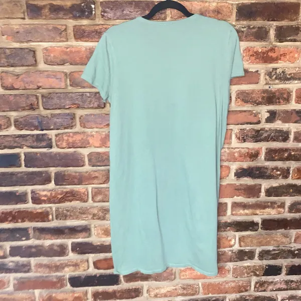 J. Crew Sage Green Short Sleeve Cotton Lightweight T-Shirt Mini Dress Size Small - Image 8