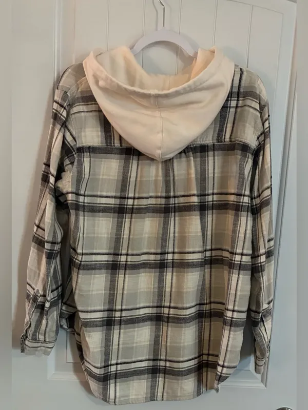 American Eagle Oversized Hoodie Flannel - Medium - Image 3