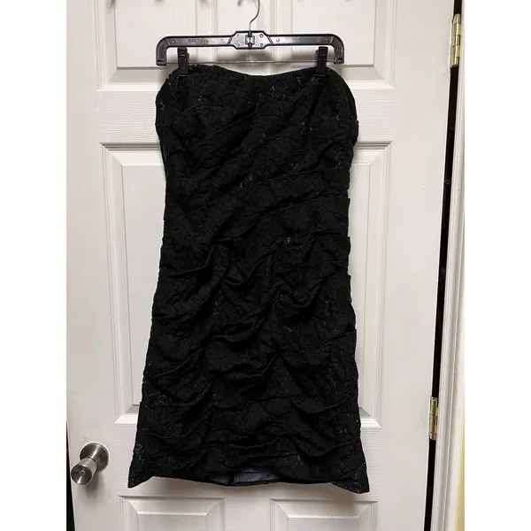 DAX) NWT $165 Lace Strapless Ruched Party Cocktail Dress Size 12 Jasmine women L - Image 2