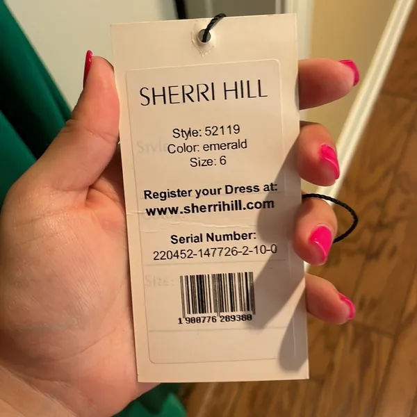 Sherri hill 52119 emerald green gown - Image 8