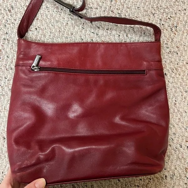 Giudi Vintage Italian Leather Red Bag - Image 6